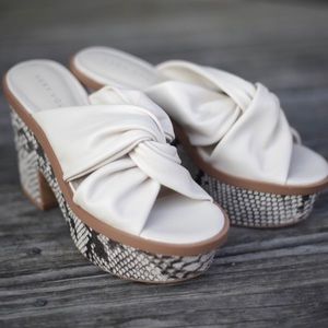 Morgan’s Crossover Platform Heel